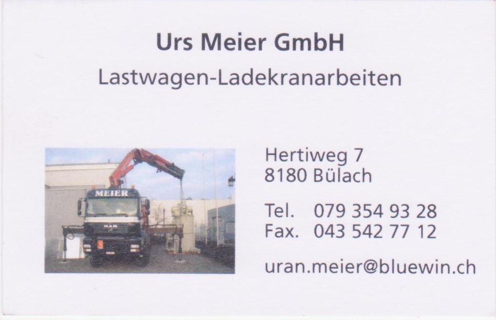 Urs Meier GmbH, Lastwagen und Kranarbeiten